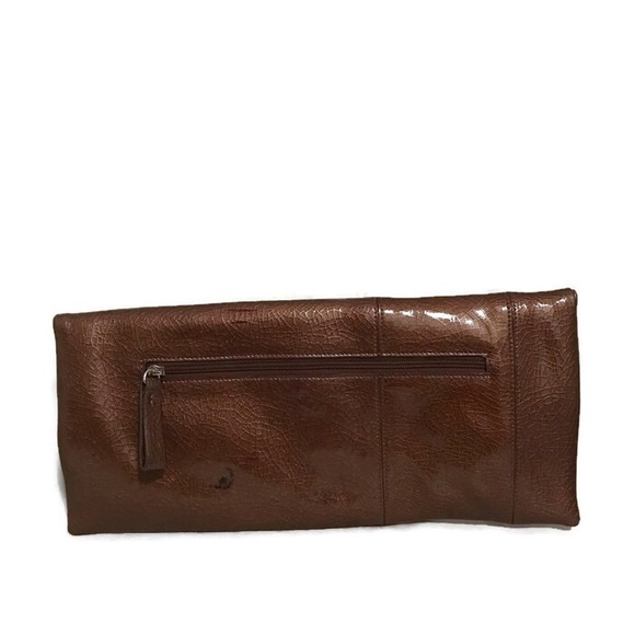Tusk Patent Leather Copper Clutch - Picture 2 of 6
